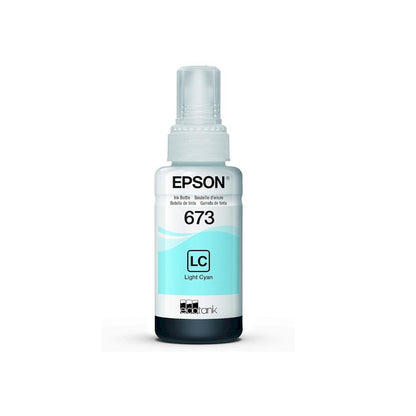 Botella Tinta Epson AZUL CLARO 673 T673 Ecotank L800 L1800