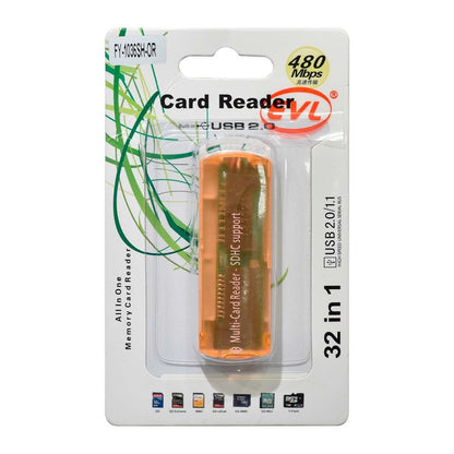 LECTOR USB P/MEMORIAS UNIVERSAL USB 2.0 32 en 1 LECTOR DE TARJETAS