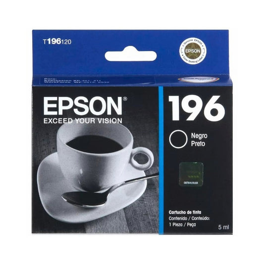 CARTUCHO EPSON 196 NEGRO EPSON PARA XP-20 XP-101 XP-201 XP-204 XP-211 XP-214 XP-401 XP-411 - T196120