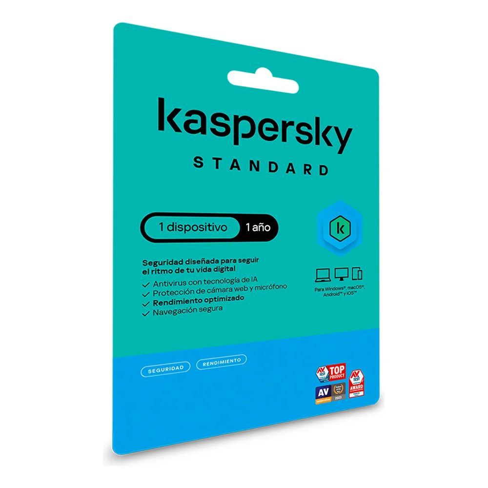 ANTIVIRUS KASPERSKY STANDART SEGURIDAD RENDIMIENTO PRIVACIDAD
