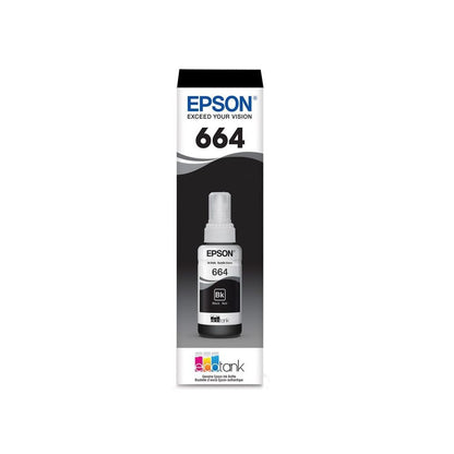 TINTA EPSON 664 NEGRA T664 T664120-AL IMPRESORAS ECOTANK SERIE L 100% ORIGINAL