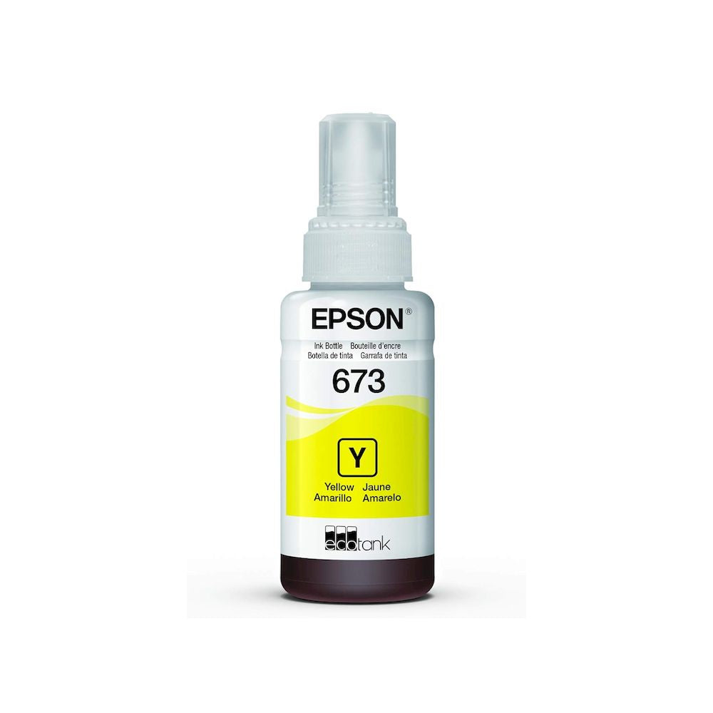 Botella Tinta Epson AMARILLO 673 T673 Ecotank L800 L1800 70ml