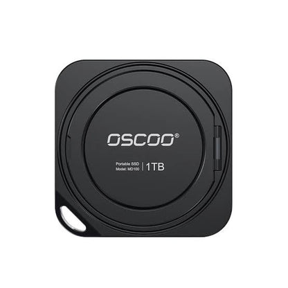 DISCO SSD PORTATIL EXTERNO OSCOO MD100 1TB 20gbps 2100mb/s TIPO-C CON SOPORTE 360° MAGNETICO CELULAR SMARTPHONE