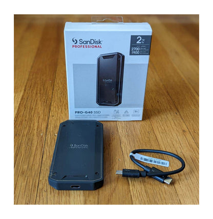 Disco Externo Ssd Sandisk PRO-G40 2tb Thunderbolt 3 2700Mb/s