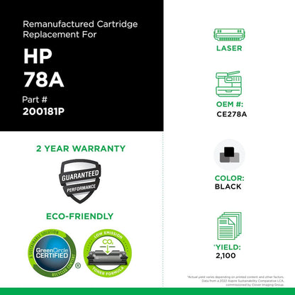 TONER COMPATIBLE 78A PARA MFP M1536DNF / MFP P1566 / P1606DN (CE278A) CARTUCHO TONER