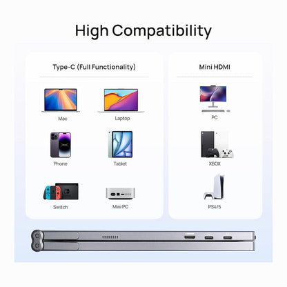 MONITOR ARZOPA DUAL E1 15.6' FULL HD SRGB 100% IPS LIGERO PEGABLE