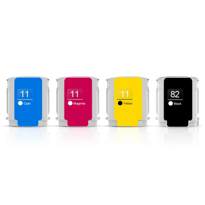 Cartucho Compatible Hp Pack x4 82 11 Designjet 111 111R