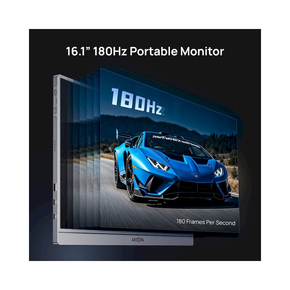 MONITOR PORTÁTIL ARZOPA Z3FC 16.1" 2.5K 180HZ IPS 107% sRGB USB C HDMI DEX ULTRALIGERO