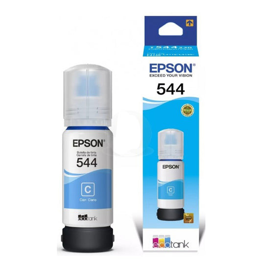 Botella tinta EPSON T544 T544220 544 AZUL serie L Original