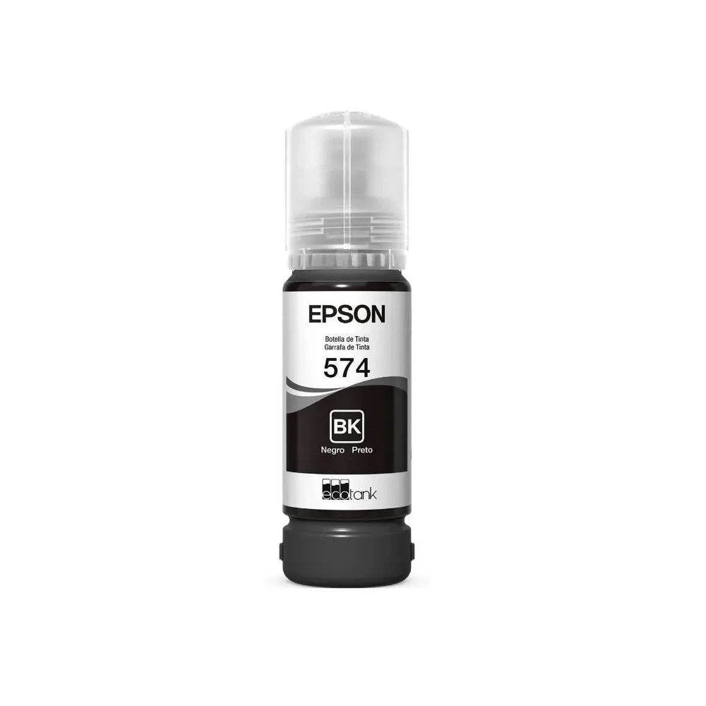 Botella Tinta Epson 574 T574 NEGRO Ecotank L8050 L18050 T574120-AL