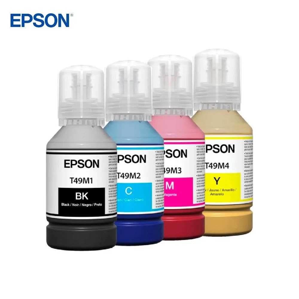 Pack Tinta X4 Epson Sublimación T49M Original Para SureColor F170 F570