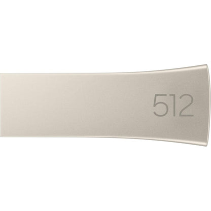 USB SAMSUNG 3.2 GEN1 512GB HASTA 400 mb/s BAR PLUS PLATEADO FINO (PN MUF-512BE3/AM)