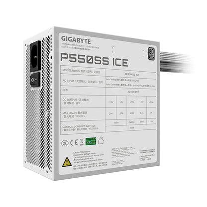 Fuente GIGABYTE P550ss ATX 550W 240VAC 80 PLUS SILVER FAN