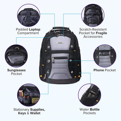 MOCHILA TARGUS DRIFTER II 17.3' BLACK/GREY (TSB239US-70) LAPTOP