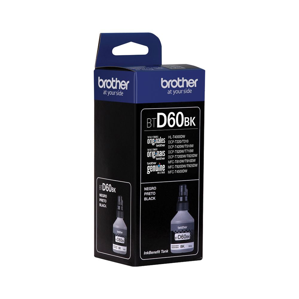 Tinta IMPRESORA BTD-60BK BROTHER T710W T720DW T820DW T810W T910DW