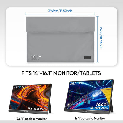 MONITOR PORTATIL 16.1' Z1FC 144HZ USB-C FULL HD IPS + FUNDA COLOR GRIS