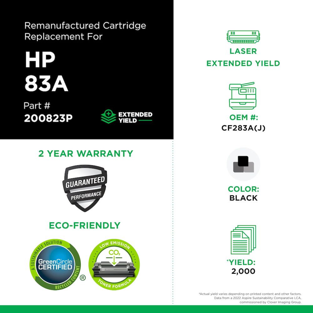 TONER COMPATIBLE 83A PARA HP M125 / M125A / M125NW / M127FN / M127FW / M201DW / M201N / M225DN / M225DW (CF283A) CARTUCHO TONER