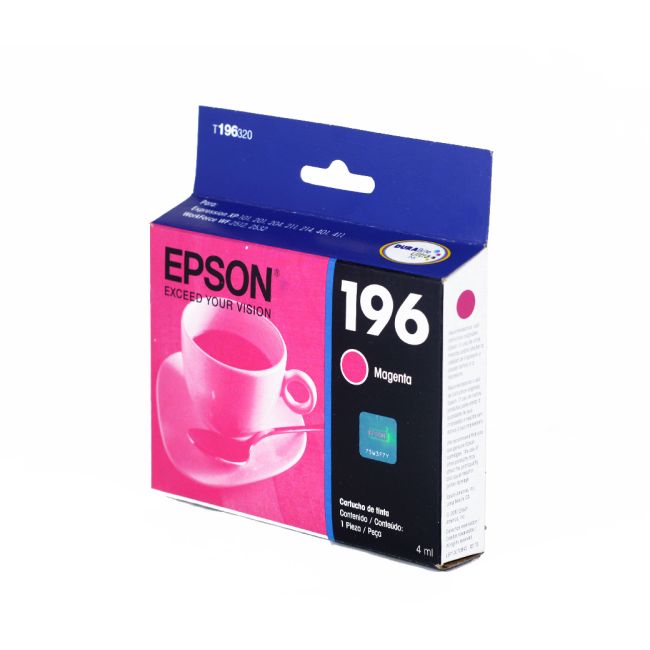 CARTUCHO EPSON 196 MAGENTA EPSON PARA XP-20 XP-101 XP-201 XP-204 XP-211 XP-214 XP-401 XP-411 - T196320