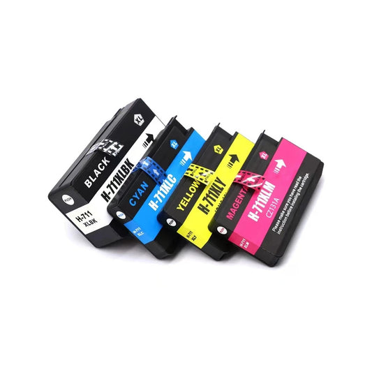 Cartucho 711 IMPRESORA T120 T130 T520 T530 Tinta 711XL X 4 UNIDADES