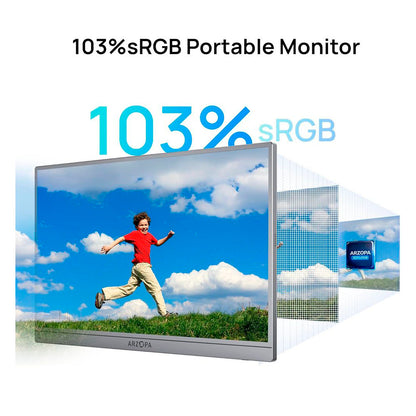 Monitor Arzopa Z1C PLUS PORTATIL 17.3' SRGB 103% FHD IPS LIGERO