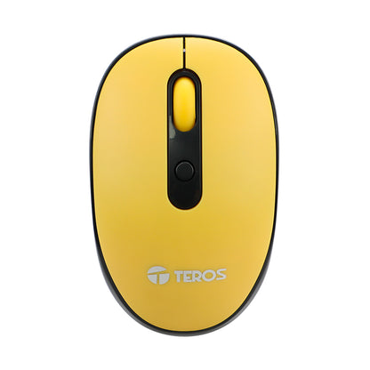 Mouse inalambrico Teros TE5075Y NEGRO AMARILLO 1600dpi USB