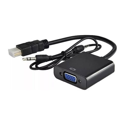 Cable Convertidor Hdmi A Vga + Audio 3.5 Stereo ADAPTADOR HDMI A VGA