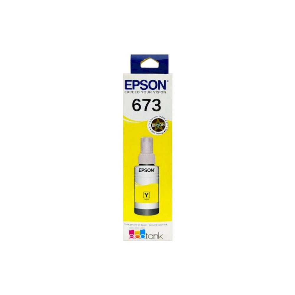 Botella Tinta Epson AMARILLO 673 T673 Ecotank L800 L1800 70ml