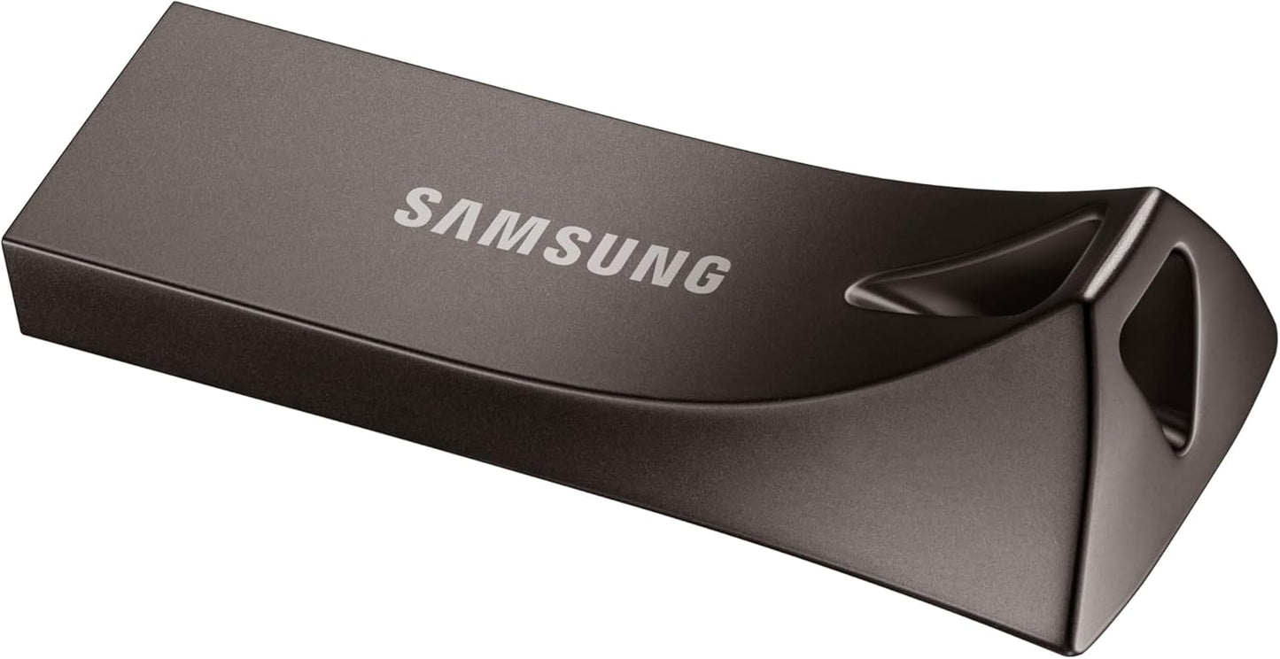 USB SAMSUNG 3.2 GEN1 512GB HASTA 400 mb/s BAR PLUS PLATEADO FINO (PN MUF-512BE3/AM)