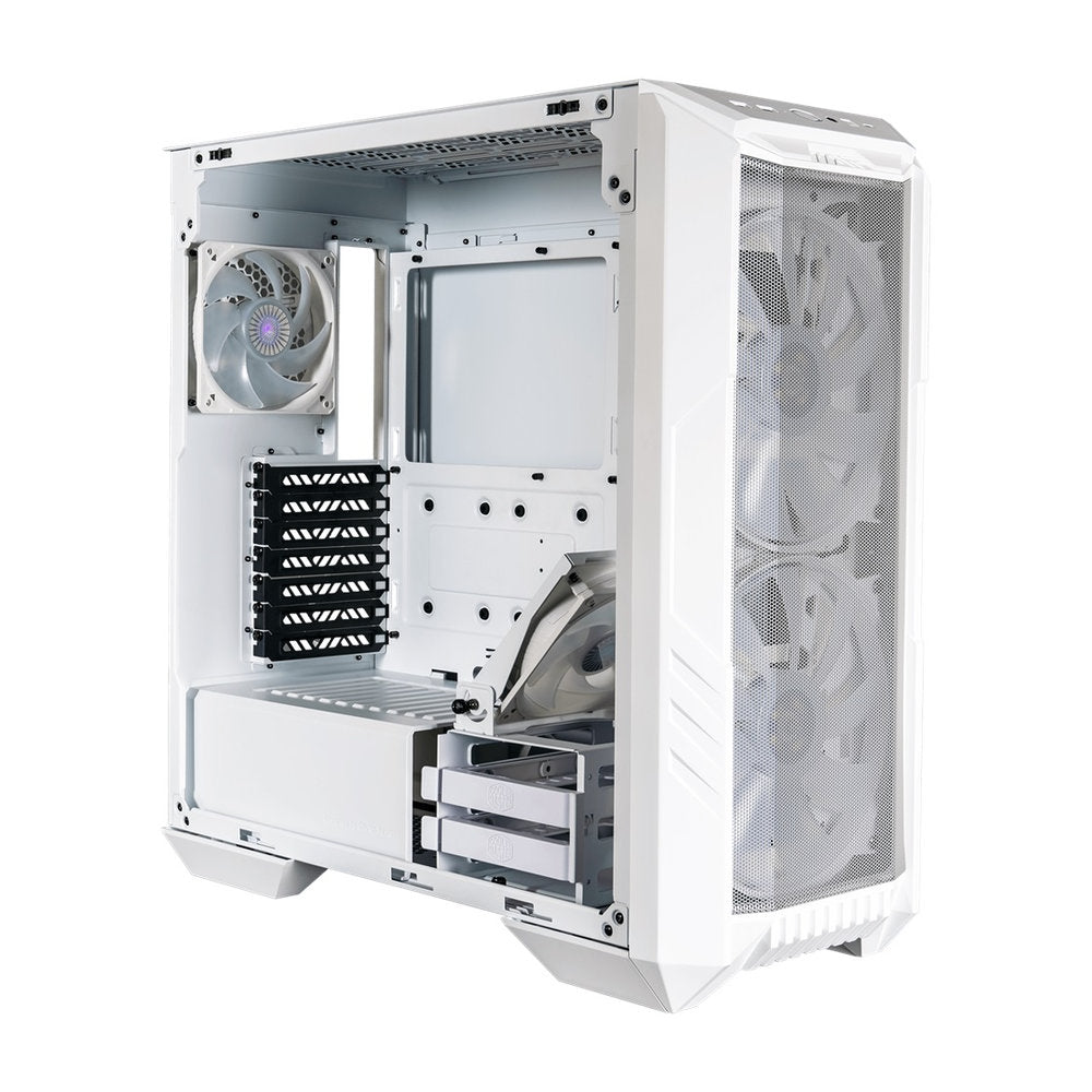 Case Cooler Master HAF 500 H500 GLASS ARGB WHITE BLANCO TAPA VIDRIO SIN FUENTE CASE MID TOWER ATX E-ATX