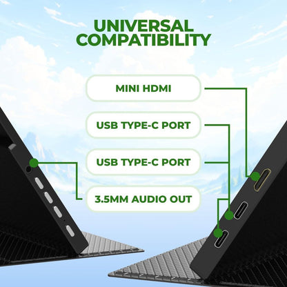 MONITOR PORTATIL FULL HD AOC 15.6' IPS LIGERO PARA VIAJES TRABAJO | PS XBOX INCLUYE FUNDA SMART