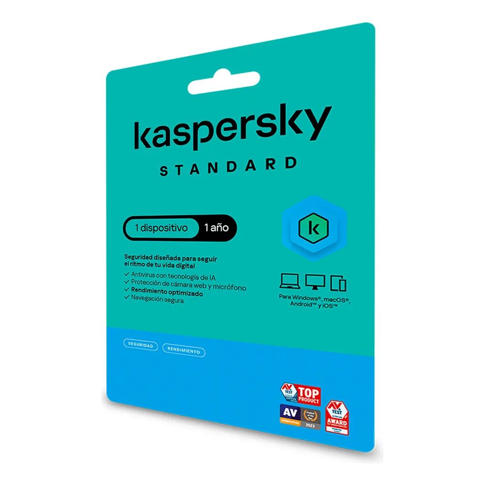ANTIVIRUS KASPERSKY STANDART SEGURIDAD RENDIMIENTO PRIVACIDAD