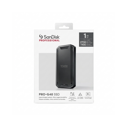 DISCO PORTABLE SSD Sandisk PRO-G40 1tb Thunderbolt 3 2800Mb/s