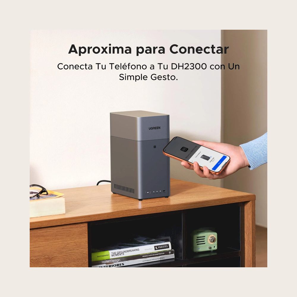 NAS DH2300 NASync 2 BAHIAS ACCESO REMOTO DISKLESS 4K HDMI 4GB RAM HASTA 60TB