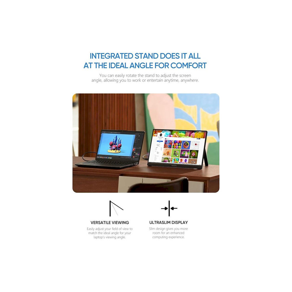 MONITOR PORTÁTIL ARZOPA A1 15.6" FHD USB-C y HDMI MONITOR PORTABLE COMPATIBLE PC LAPTOP  CELL SAMSUNG DEX