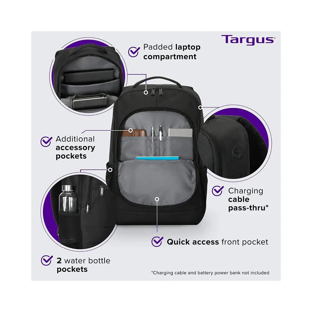 MOCHILA TARGUS CLASSIC COMMUTER 15.6' 19.5L BLACK TBB626GL