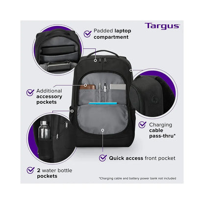 MOCHILA TARGUS CLASSIC COMMUTER 15.6' 19.5L BLACK TBB626GL