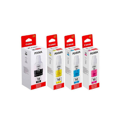 Botella de Tinta CANON GI-10 ORIGINAL PACK X 4 Colores