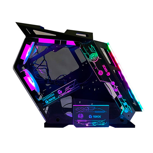 Case NEGRO GAMER Teros TE-1312G MID TOWER ATX 2 LADO VIDRIO