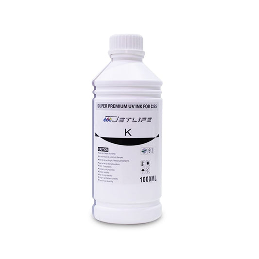 Tinta Negro 1L Super Premium UV pigmentadas Jetlife PARA IMPRESORAS DE SERIE L