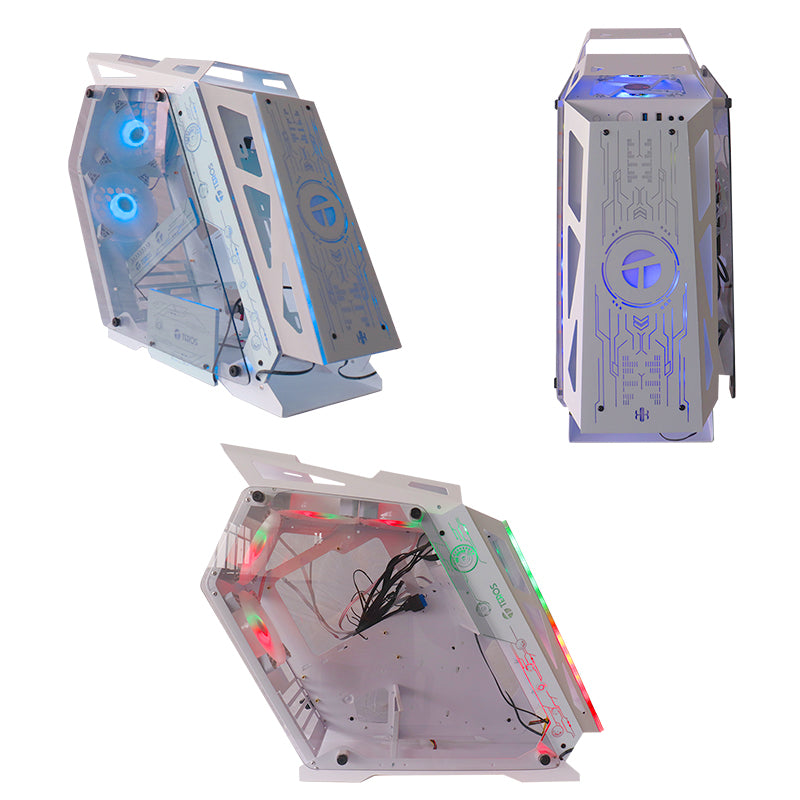 Case GAMING TEROS TE1163W ARGB USB 3.0 MID TOWER VIDRIO TEMPLADO