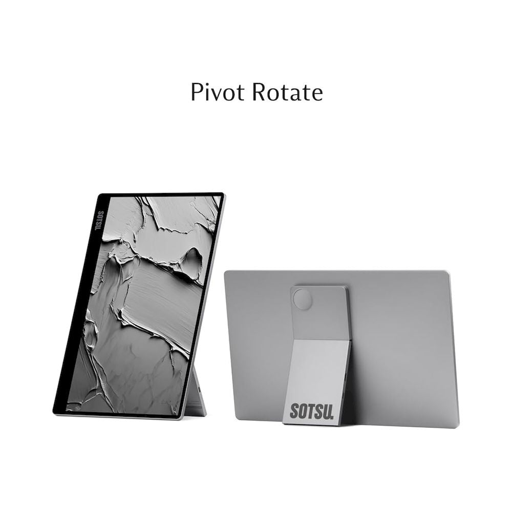 MONITOR PORTATIL SOTSU 14' FLIPACTION GO FULL HD IPS MULTI DEVICE RESISTENTE Y LIGERO VIDRIO TEMPLADO