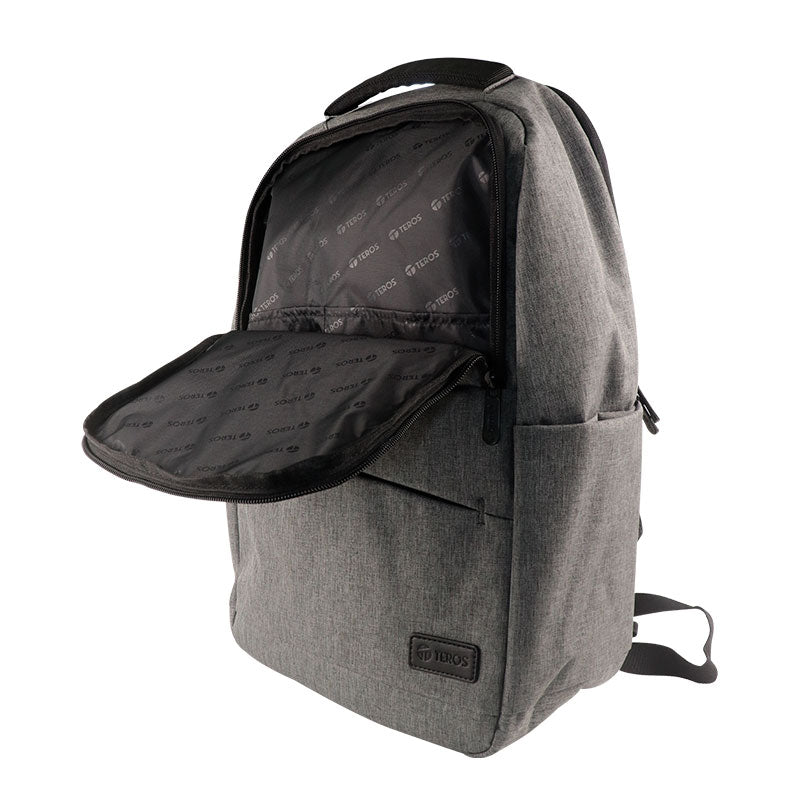 Mochila Teros ACS9013 GRIS PARA LAPTOP HASTA 15.6' POLIESTER