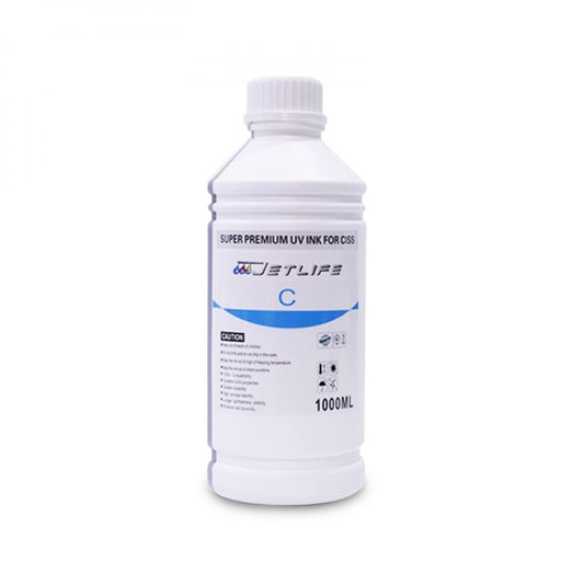 Tinta Cyan 1L Super Premium UV pigmentadas Jetlife PARA IMPRESORAS DE SERIE L
