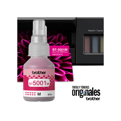Botella de Tinta BROTHER bt5001M bt5001 5001 5001M ROJO MAGENTA OEM SIN CAJA T220 T300 T310 T420W T500w T510W T520W T700w T710W T720DW T800w T810W T820DW T910DW T920DW T4500DW