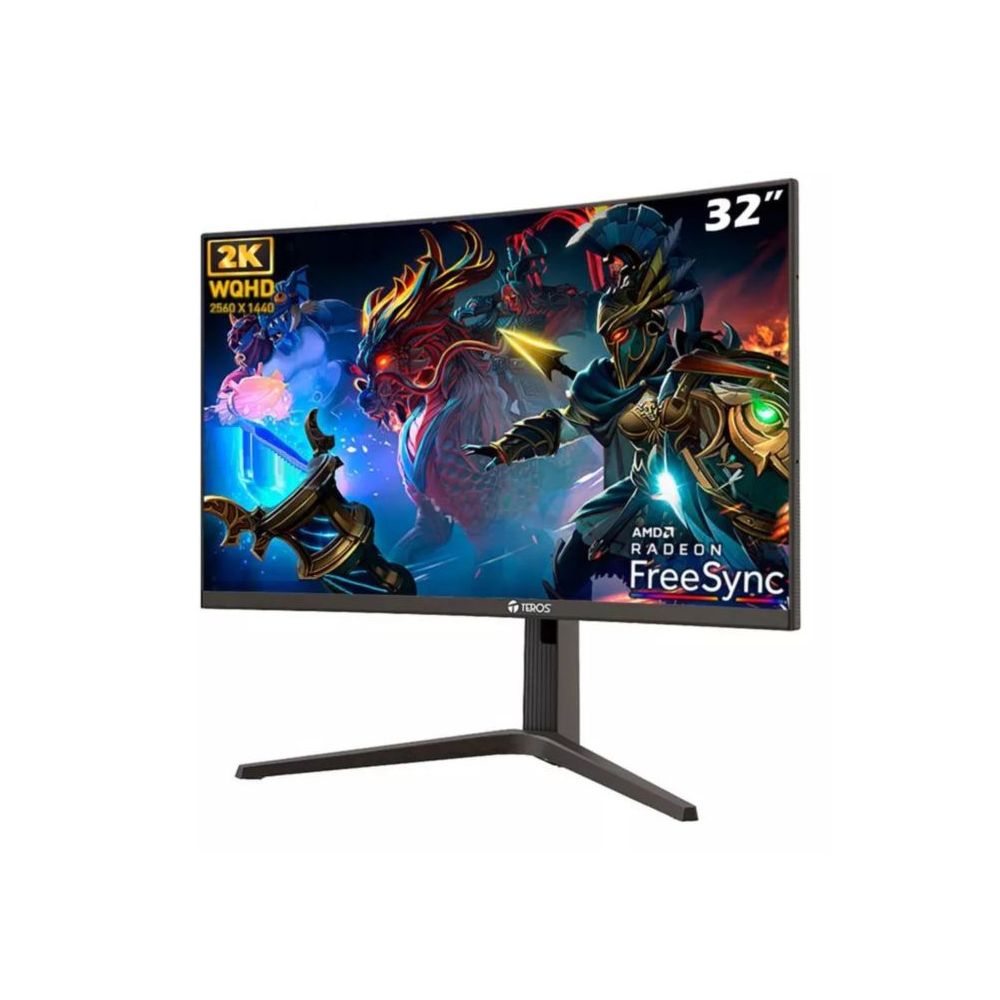 Monitor GAMER Teros TE-3210G 32' 2k  QHD Curvo 2560 x 1440 165hz 1ms FreeSync