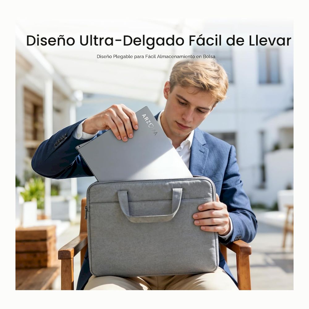 MONITOR ARZOPA DUAL E1 15.6' FULL HD SRGB 100% IPS LIGERO PEGABLE