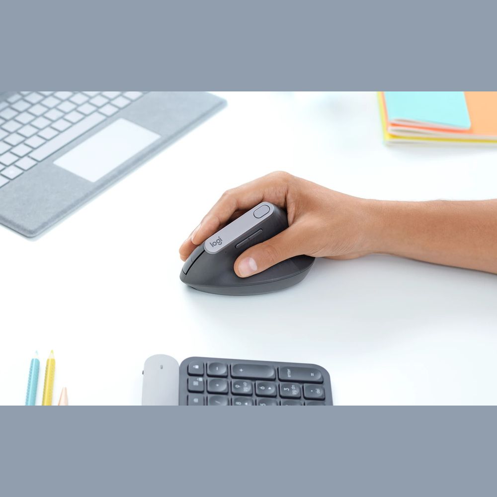 MOUSE LOGITECH MX VERTICAL ADVANCE ERGONOMICO WIRELESS/BT BLACK