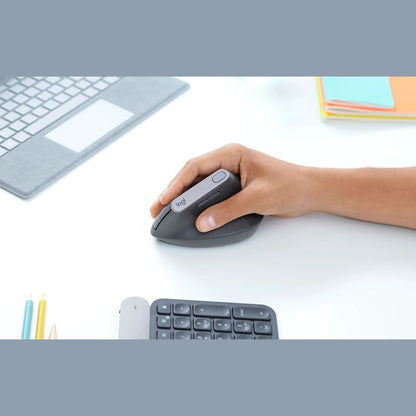 MOUSE LOGITECH MX VERTICAL ADVANCE ERGONOMICO WIRELESS/BT BLACK