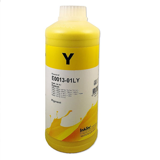 TINTA PIGMENTADA INKTEC DE 1L AMARILLO PARA IMPRESORAS ECOTANK WORKFOCE STYLUS EXPRESION (E0013-01LY)