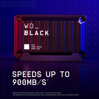 DISCO PORTABLE SSD WESTERN DIGITAL GAMING WD_BLACK D30 1TB PS5 PS4 XBOX PC USB-C